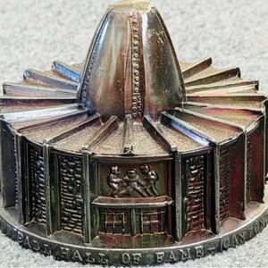 Rare Pro Football Hall of Fame Souvenir Sculpture Canton Ohio Iridescent Bronze